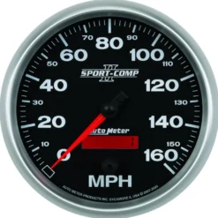 Hastighetsmätare 127mm 160MPH (Elektrisk) Programerbar SPORT-COMP II