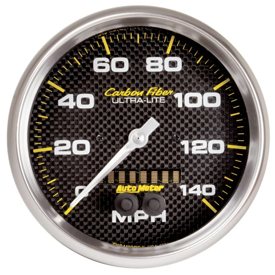 Hastighetsmätare 127mm 140MPH GPS CARBON FIBER