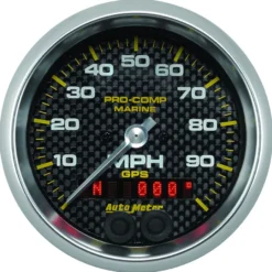 Hastighetsmätare 87mm 100MPH GPS-styrd MARINE CARBON FIBER