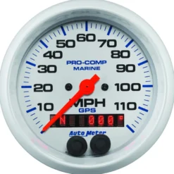 Hastighetsmätare 87mm 120MPH GPS-styrd MARINE Vit