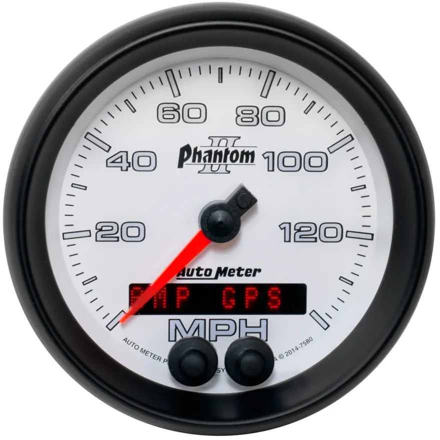 Hastighetsmätare 87mm 140MPH GPS-Styrd PHANTOM II