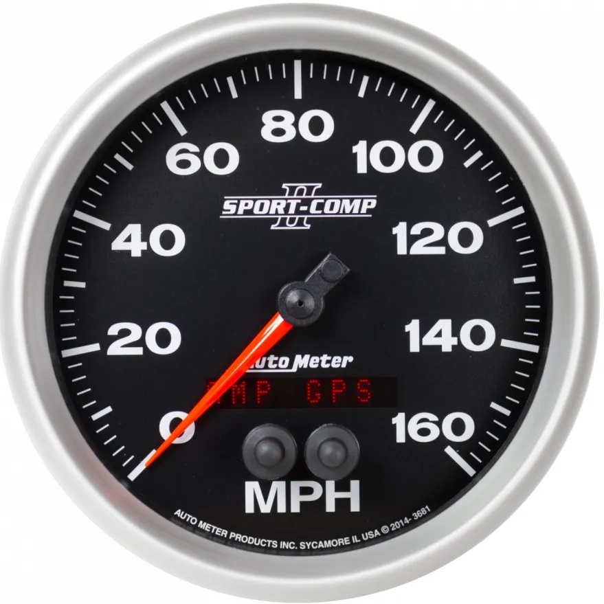 Hastighetsmätare 127mm 160MPH GPS-styrd SPORT-COMP II