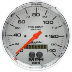 Hastighetsmätare 127mm 140MPH GPS-styrd MARINE Krom