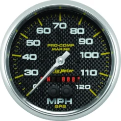Hastighetsmätare 127mm 120MPH GPS-styrd MARINE CARBON FIBER
