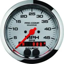 Hastighetsmätare 87mm 50MPH GPS-styrd MARINE Krom