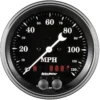 Hastighetsmätare 87mm 120MPH GPS-styrd OLD TYME BLACK