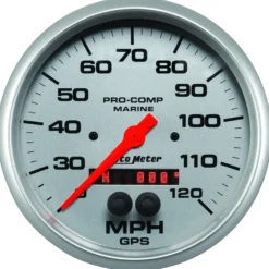 Hastighetsmätare 127mm 120MPH GPS-styrd MARINE SILVER