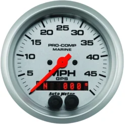 Hastighetsmätare 87mm 50MPH GPS-styrd MARINE SILVER