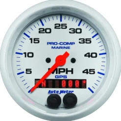 Hastighetsmätare 87mm 50MPH GPS-styrd MARINE Vit