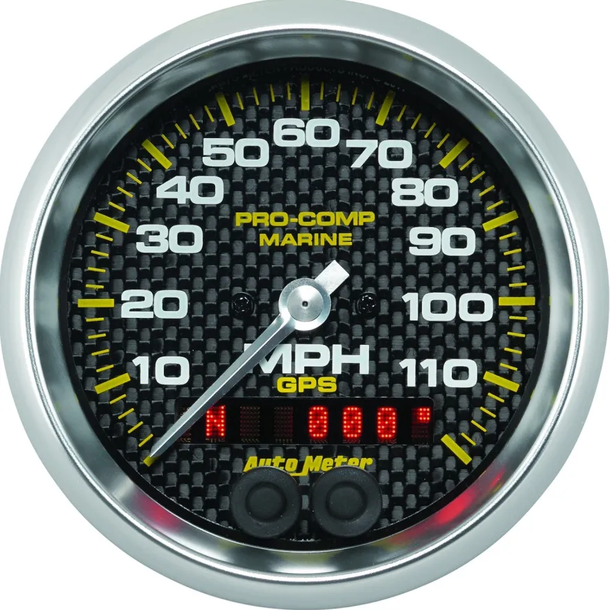 Hastighetsmätare 87mm 120MPH GPS-styrd MARINE CARBON FIBER