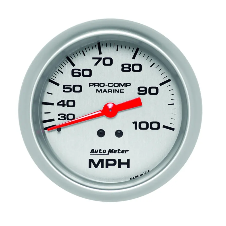 Hastighetsmätare 87mm 100MPH GPS-styrd MARINE SILVER