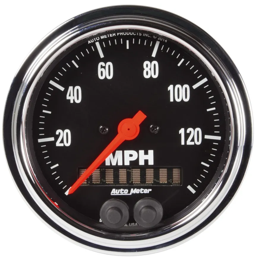 Hastighetsmätare 87mm 140MPH GPS-Styrd Traditional Chrome