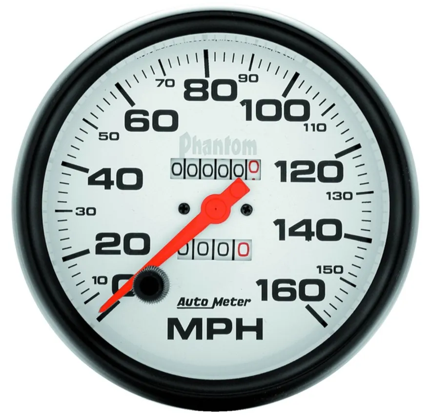 Hastighetsmätare 127mm 160MPH (Mekanisk) PHANTOM