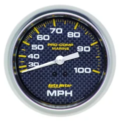 Hastighetsmätare 87mm 100MPH (Mekanisk) MARINE CARBON FIBER