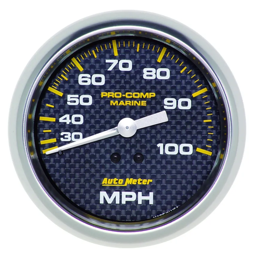 Hastighetsmätare 87mm 100MPH (Mekanisk) MARINE CARBON FIBER