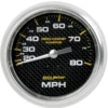 Hastighetsmätare 87mm 80MPH (Mekanisk) MARINE CARBON FIBER