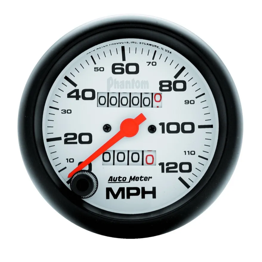 Hastighetsmätare 87mm 120MPH (Mekanisk) PHANTOM