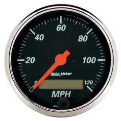 Hastighetsmätare 3 1/8'' 120MPH (Elektrisk) DESIGNER BLACK