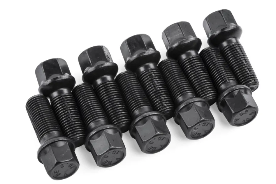 Hjulbultar 45mm För 15-17mm Spacers Svarta 10-Pack APR