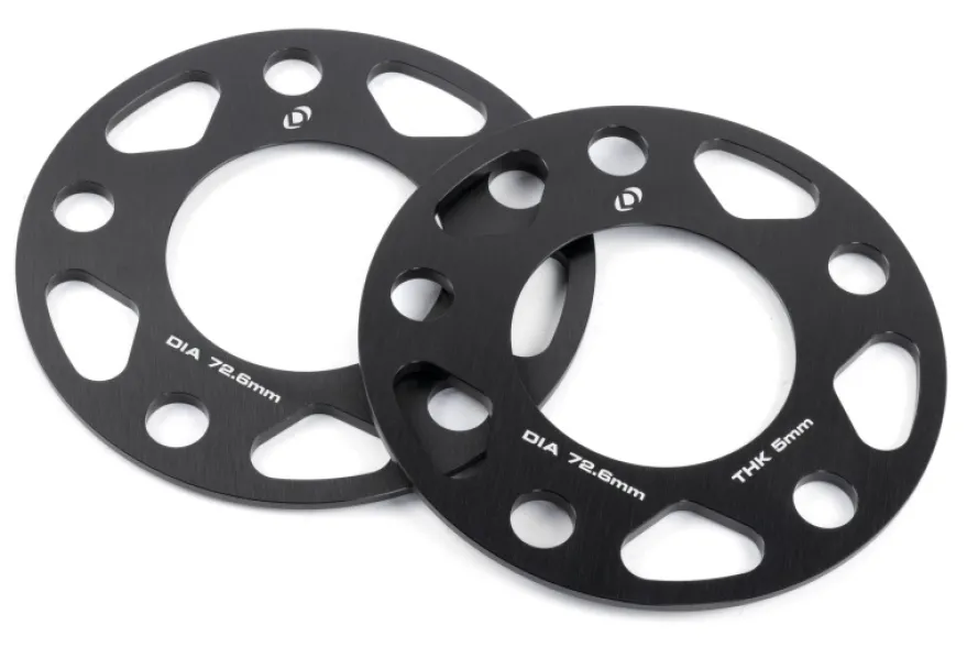Hjulspacers 5x120 Navhål 72.6mm Tjocklek 5mm Dinan