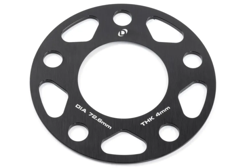 Hjulspacers 5x120 Navhål 72.6mm Tjocklek 4mm Dinan