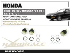 Honda Accord / Civic / CR-V / Del sol / Integra DC2 / Odyssey / Prelude 1992-2015 Främre Över Spindelled Hardrace