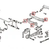 Honda Bakre Lateral-stagsbussningar Hardrace