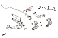 Honda Civic 2005-2011 Bakre Krängningshämmarbussningar Hardrace