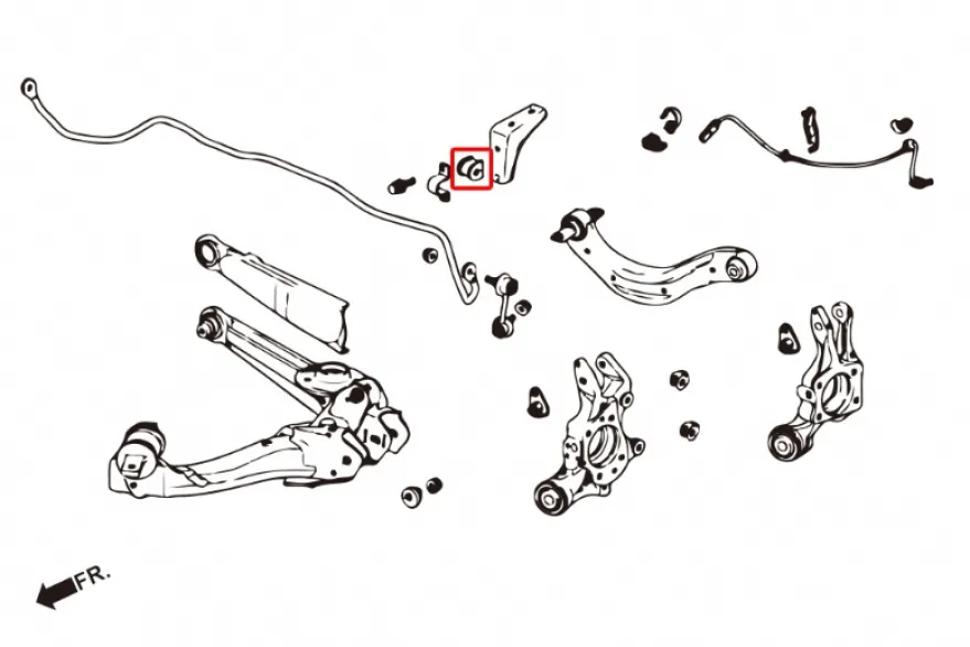 Honda Civic 2005-2011 Bakre Krängningshämmarbussningar Hardrace