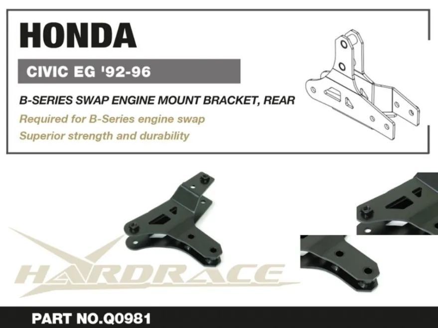 Honda Civic EG 92-96 (B-SERIES SWAP) Bakre Motorfäste Hardrace