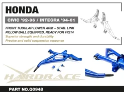 Honda Civic EG / Del sol / Integra DC2 1992-2001 Främre Länkarmar + Stabiliserings Stag Hardrace