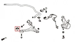 Honda Civic EM ES EP / Integra DC5 / RSX Främre Nedre Stag Bussning Hardrace
