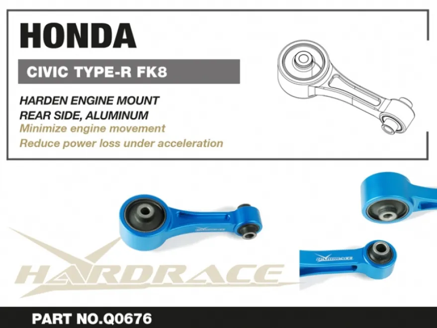 Honda Civic 17- FK8 TYPE-R Bakre Motorfäste - Aluminium Hardrace