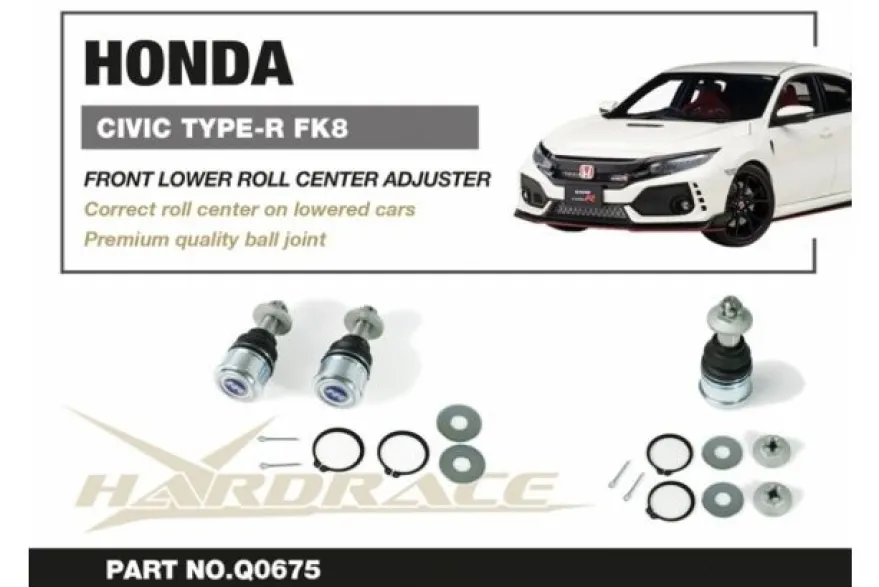 Honda Civic 15- FK8 TYPE-R Främre Nedre Rollcenterjustering Hardrace