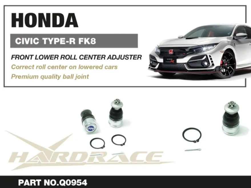 Honda Civic 15- FK8 TYPE-R Främre Nedre Rollcenterjustering (+5MM) Hardrace