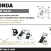Honda Civic 1996-2000 K-series Swap Motorfäste Kit Hardrace