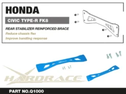 Honda Civic TYPE-R FK8 18- Bakre Krängningshämmarförstärkning Hardrace