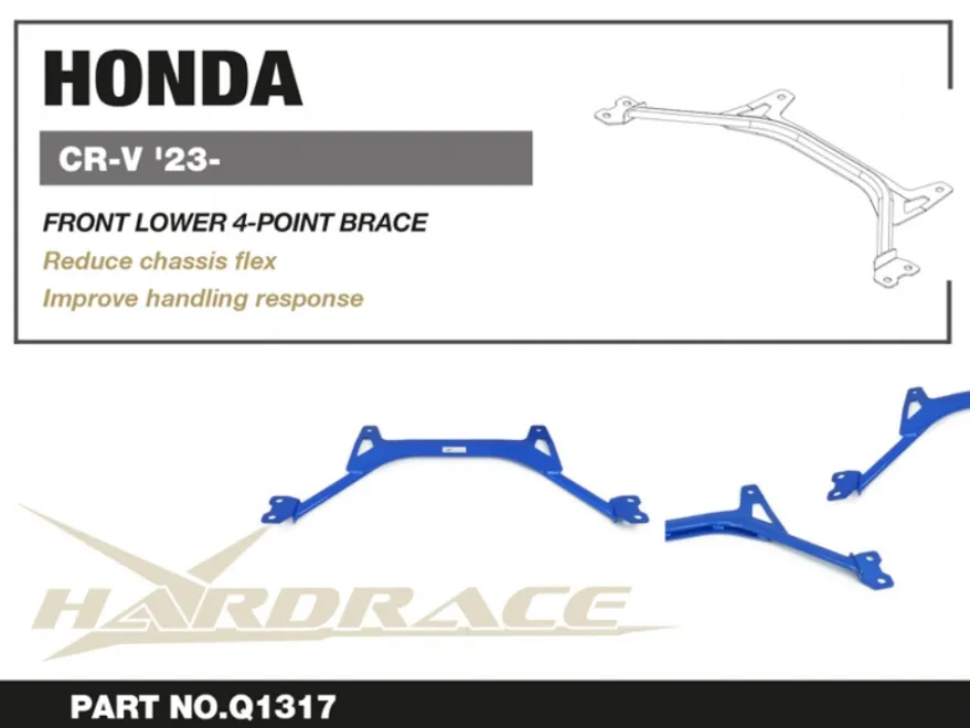 Honda CR V 2023+ Främre Nedre 4-point Brace Hardrace
