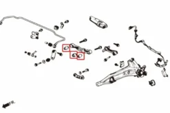 Honda DC2/RS/LS/SE/GS/ GS-R Bakre Nedre Länkarmsbussningar Hardrace