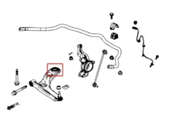 Honda FIT GK Främre Nedre Stag Bussning - Stora Hardrace