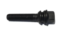 HR-B1455907 H&R hjulbult M14x1,5 sfärisk 14mm säte rörlig stål kona Porsche VW T5 VW Touareg Svart, Längd 59mm