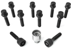 HR-B1454001SET H&R Bultsats inkl låsbutar M14x1.5 Konisk Svart, Längd 40mm
