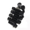 HR-B1455702SET H&R Bultsats inkl låsbutar M14x1,5 Sfäriskt 14mm säte Svart, Längd 57mm