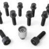 HR-B1454703SET H&R Bultsats inkl låsbutar M14x1,5 Sfäriskt 13mm säte. VAG Svart, Längd 47mm