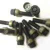 HR-B1454906SET H&R Bultsats inkl låsbutar M14x1,5 Sfäriskt 14mm säte rörlig aluminium kona Porsche Taycan Svart, Längd 49/34mm