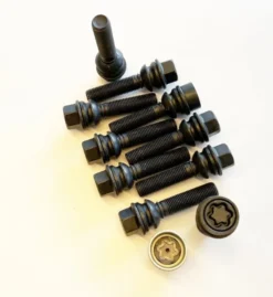 HR-B1455607SET H&R Bultsats inkl låsbutar M14x1,5 Sfäriskt Svart, Längd 56mm