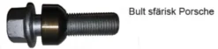 HR-1456306 H&R hjulbult M14x1,5 sfärisk 14mm säte rörlig aluminium kona Porsche Taycan Silver, Längd 63/48mm