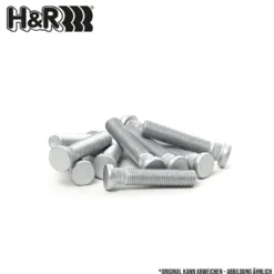 HR-1254044 H&R hjulbult M12x1.5 Splinesad Silver, Längd 40mm 14,2mm Diameter