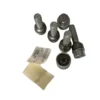 HR-1456006KEY H&R Låssats M14x1,5 Sfäriskt 14mm säte rörlig aluminium kona Porsche 911, Boxter, Cayman Silver, Längd 60/45mm