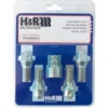 H&R Låsbultsats HR-12252601KEY4 M12x1,25 Konisk Silver, Längd 26mm